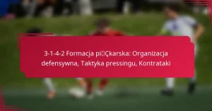 Read more about the article 3-1-4-2 Formacja piłkarska: Organizacja defensywna, Taktyka pressingu, Kontrataki