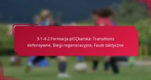 Read more about the article 3-1-4-2 Formacja piłkarska: Transitions defensywne, Biegi regeneracyjne, Faule taktyczne