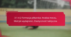 Read more about the article 3-1-4-2 Formacja piłkarska: Analiza meczu, Metryki wydajności, Elastyczność taktyczna