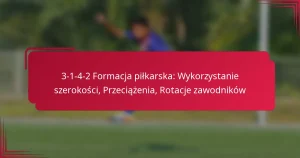 Read more about the article 3-1-4-2 Formacja piłkarska: Wykorzystanie szerokości, Przeciążenia, Rotacje zawodników