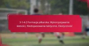 Read more about the article 3-1-4-2 Formacja piłkarska: Wykorzystywanie słabości, Niedopasowania taktyczne, Elastyczność