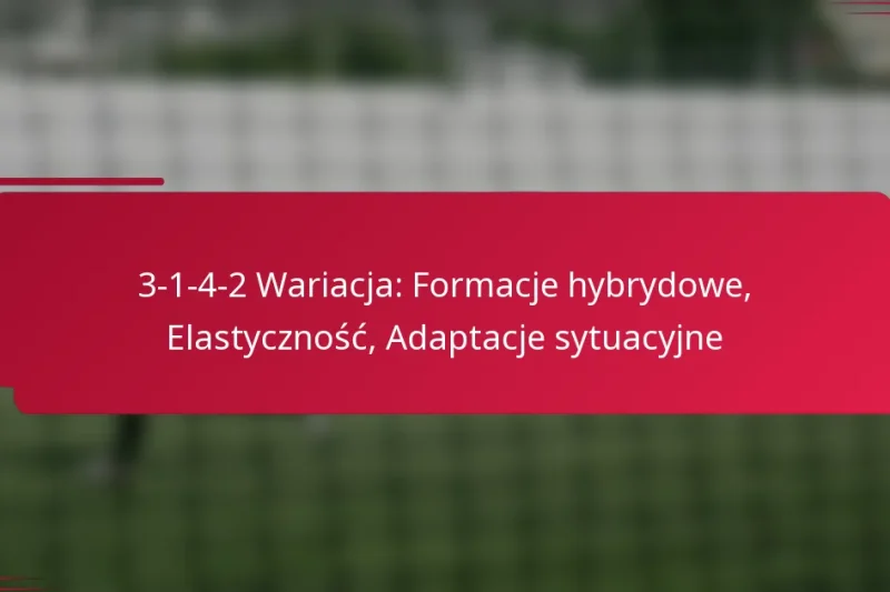 3-1-4-2 Wariacja: Formacje hybrydowe, Elastyczność, Adaptacje sytuacyjne
