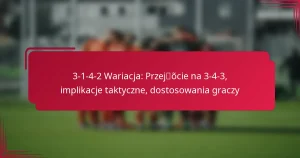 Read more about the article 3-1-4-2 Wariacja: Przejście na 3-4-3, implikacje taktyczne, dostosowania graczy