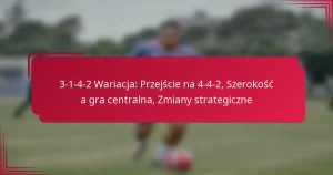 Read more about the article 3-1-4-2 Wariacja: Przejście na 4-4-2, Szerokość a gra centralna, Zmiany strategiczne