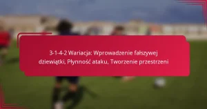 Read more about the article 3-1-4-2 Wariacja: Wprowadzenie fałszywej dziewiątki, Płynność ataku, Tworzenie przestrzeni