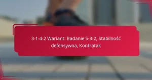 Read more about the article 3-1-4-2 Wariant: Badanie 5-3-2, Stabilność defensywna, Kontratak