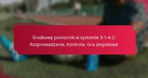 Read more about the article Środkowy pomocnik w systemie 3-1-4-2: Rozprowadzanie, Kontrola, Gra zespołowa